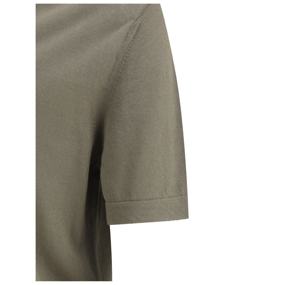 Bicolor Cotton Polo Shirt