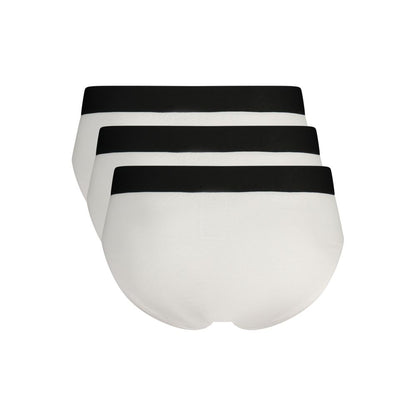 Fluorescent White Polyester Men's Brief