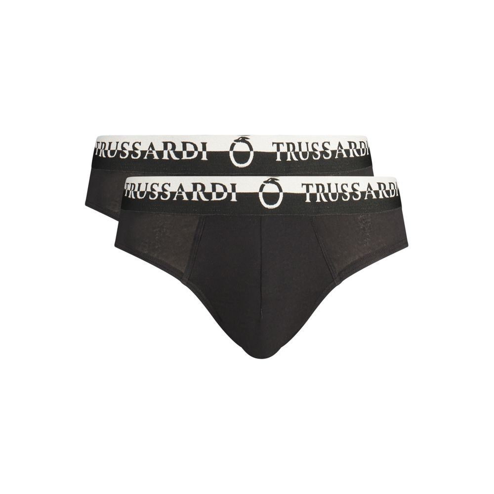 Black Cotton Men's Underwear