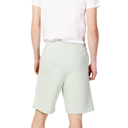 Green Cotton Bermuda Shorts