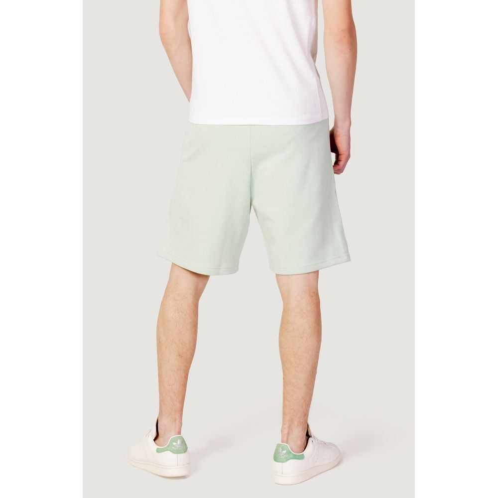 Green Cotton Bermuda Shorts