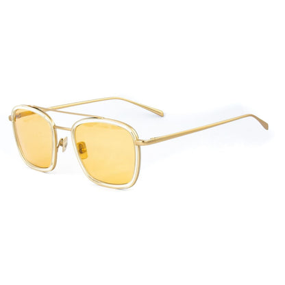 Gold Titanium Sunglasses