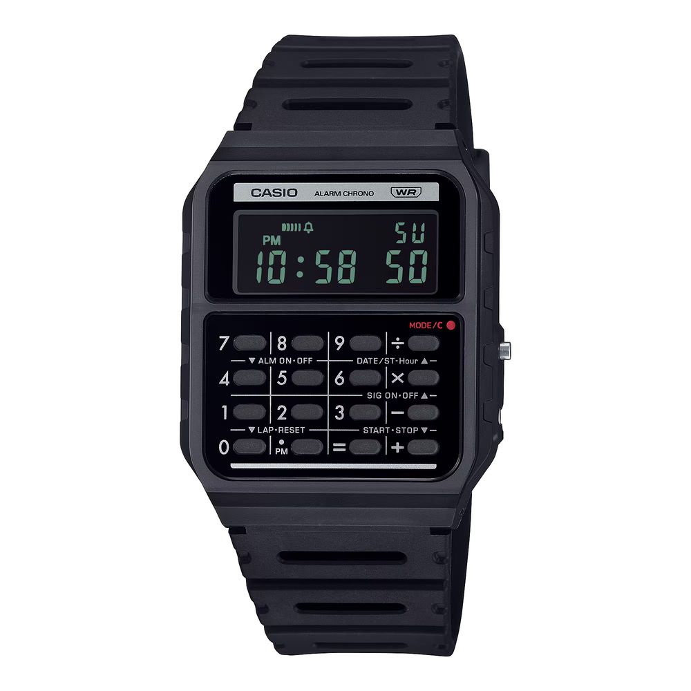 Black Resin Digital Watch