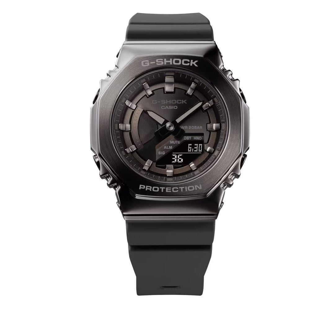 Black Resin Sport Watch