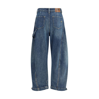 Blue Cotton Jeans Denim