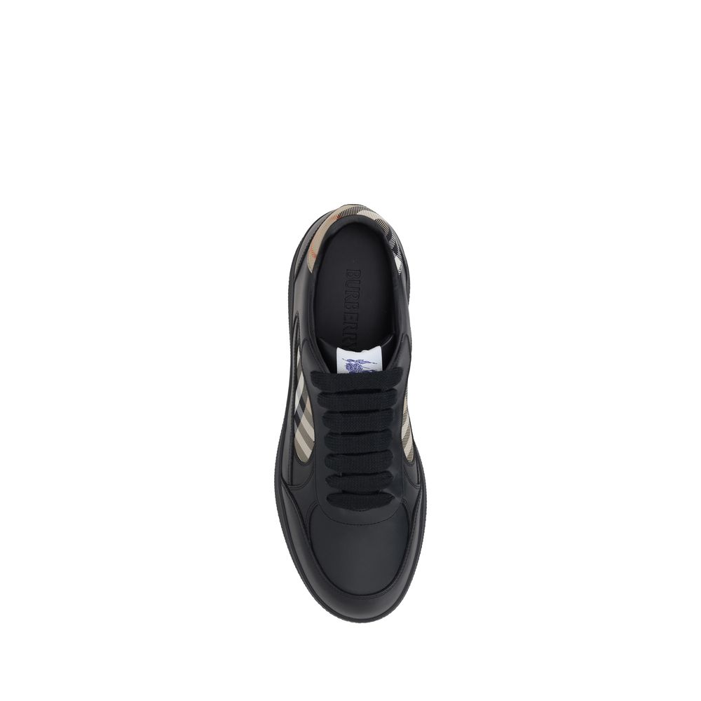 Black Calf Leather Bos Taurus Low Top Sneakers