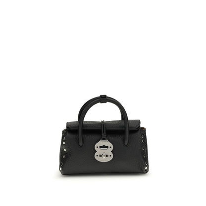 Black Calf Leather Bos Taurus Handbag
