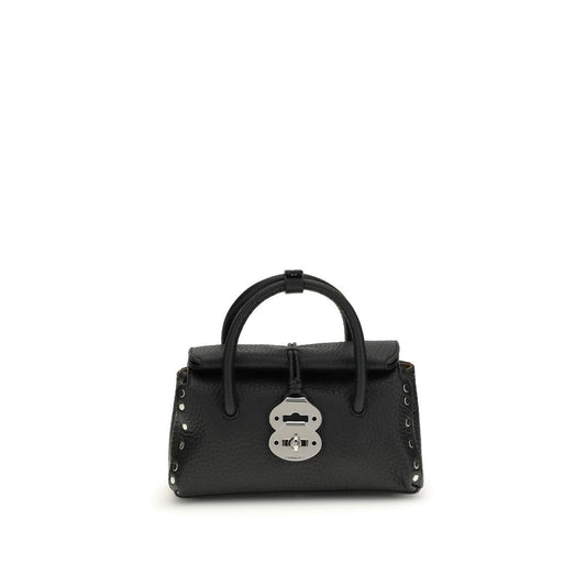 Black Calf Leather Bos Taurus Handbag
