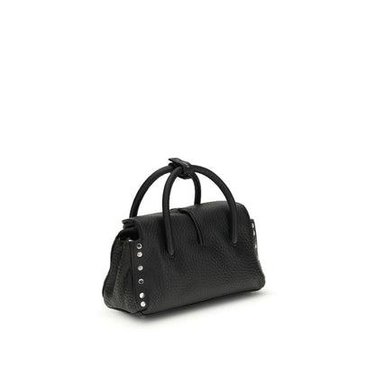 Black Calf Leather Bos Taurus Handbag