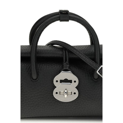 Black Calf Leather Bos Taurus Handbag