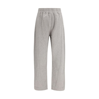 Gray Cotton Casual Pants