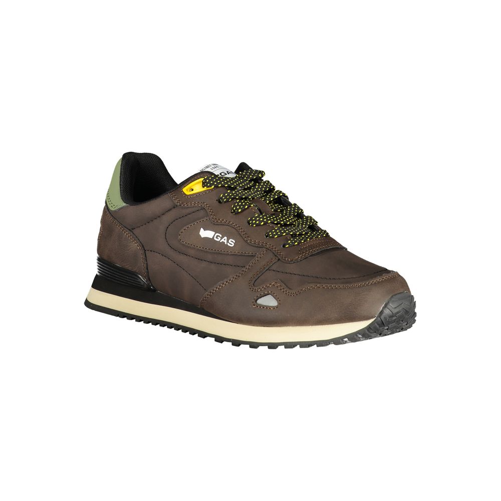 Marrone Polyurethane Men Sneaker