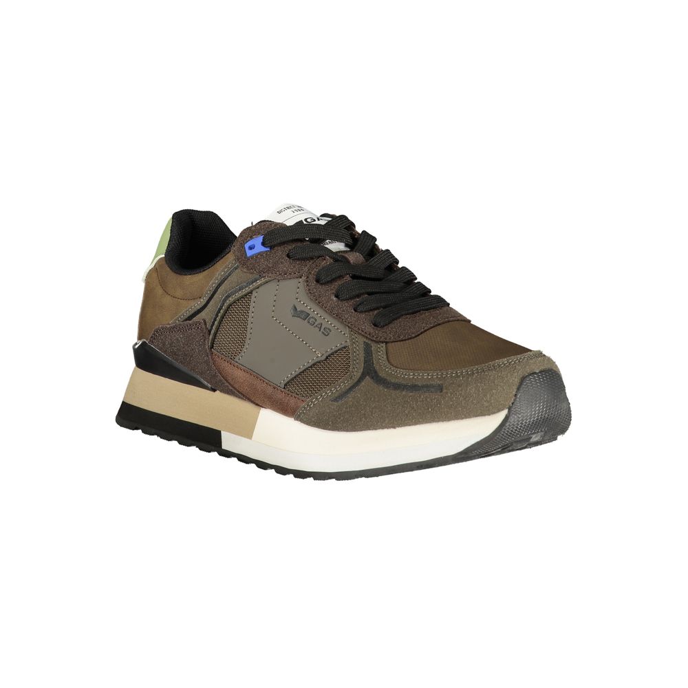 Marrone Polyurethane Men Sneaker