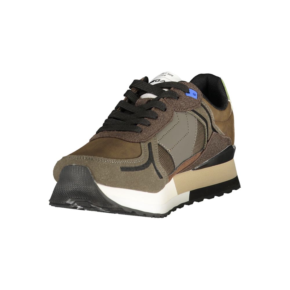 Marrone Polyurethane Men Sneaker