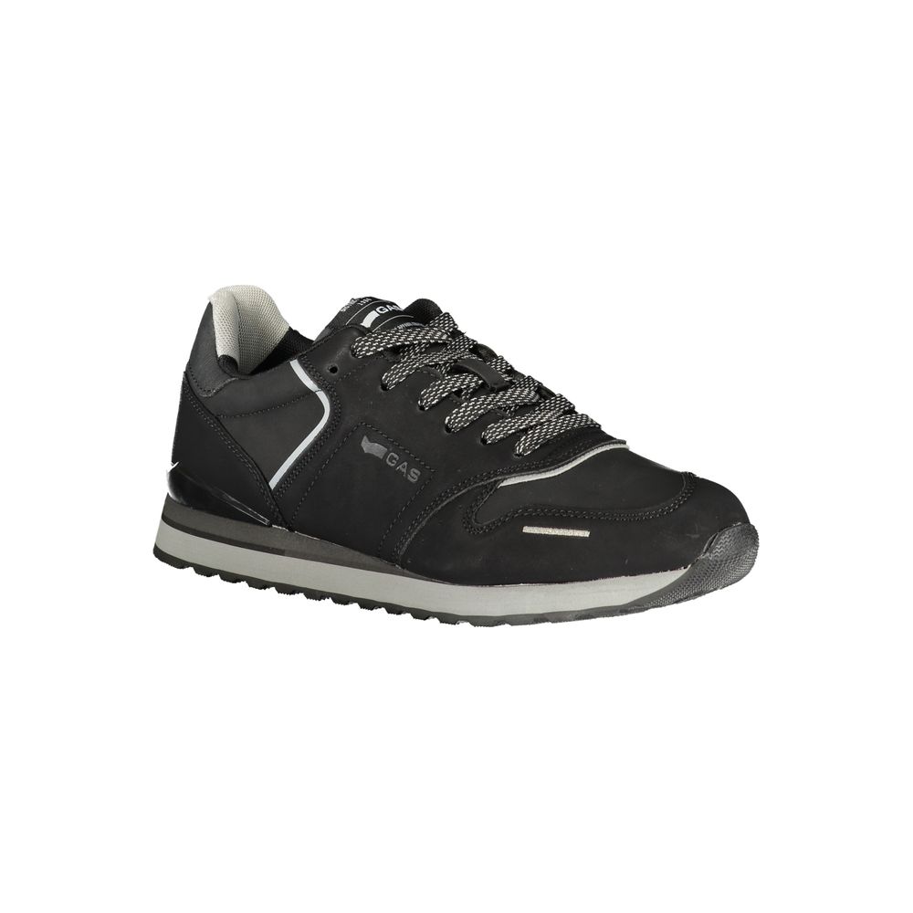 Black Polyurethane Men's Sneaker