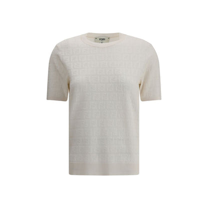White Viscose T-Shirt