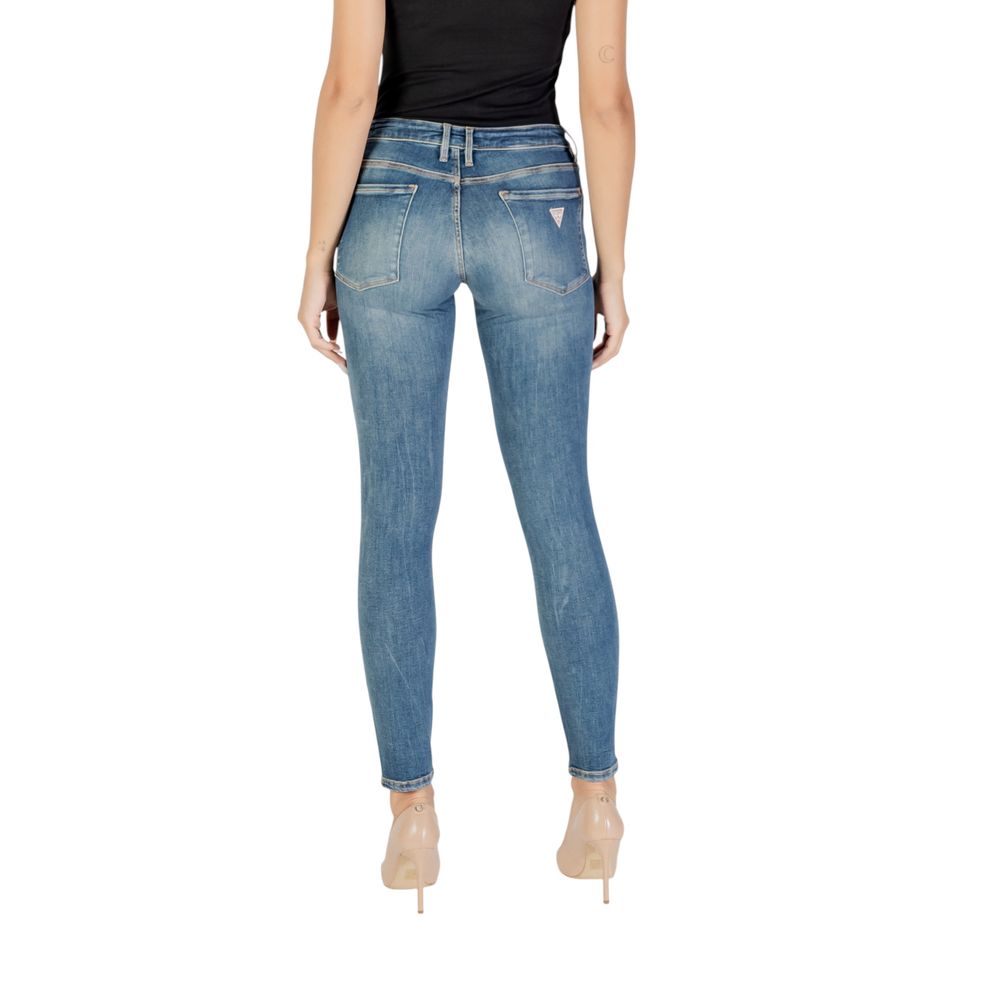 Blue Cotton Skinny Jeans