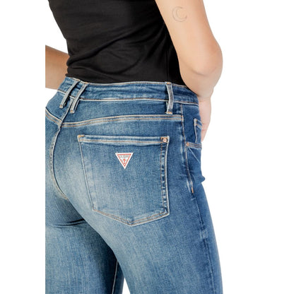 Blue Cotton Skinny Jeans