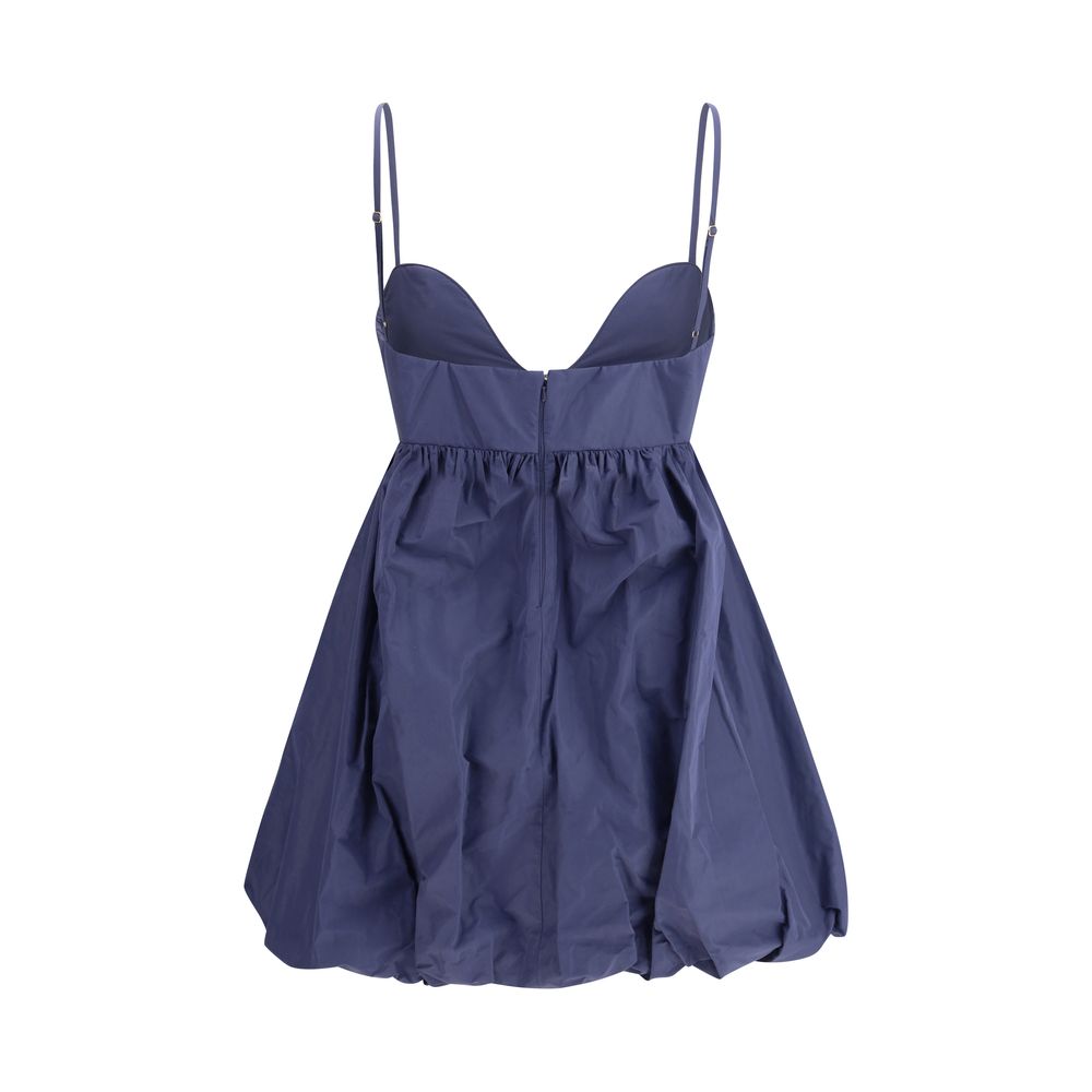 Blue Polyester Casual Dress