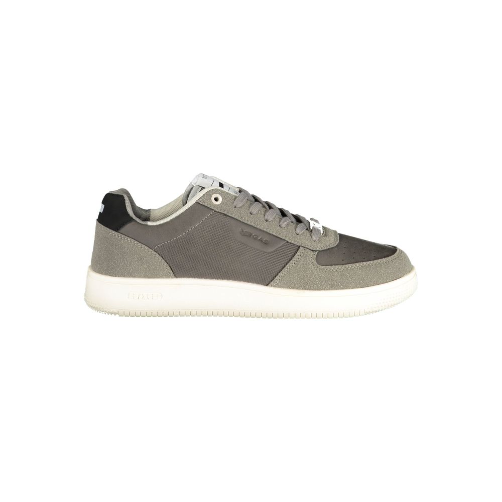 Gray Polyester Men Sneaker