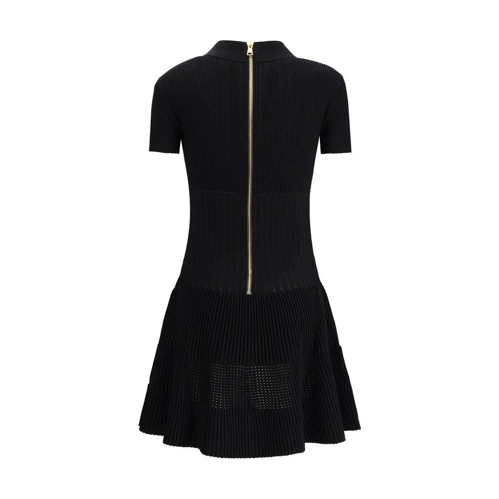 Black Viscose Casual Dress