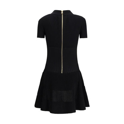 Black Viscose Casual Dress